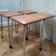 Lot de 4 tabourets vintage années 70
