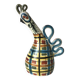 Zoomorphic ceramic bottle, Kéraluc, Georges Allier, 1950s