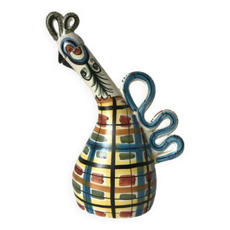 Zoomorphic ceramic bottle, Kéraluc, Georges Allier, 1950s