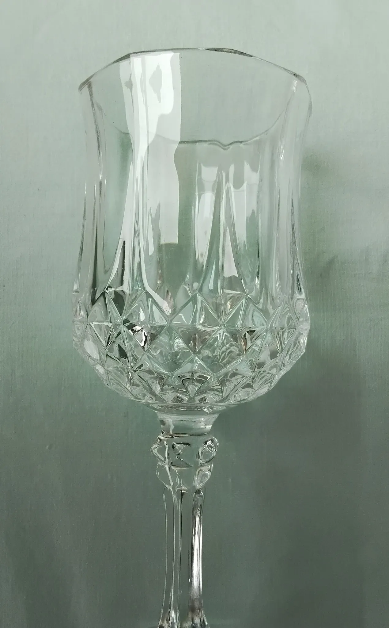Crystal footed glasses
