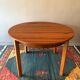 Table ronde vintage avec rallonge intégrée