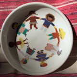 Children's dishes or birth gift Plate and bowl Utan gränser gustavsberg vintage design scan