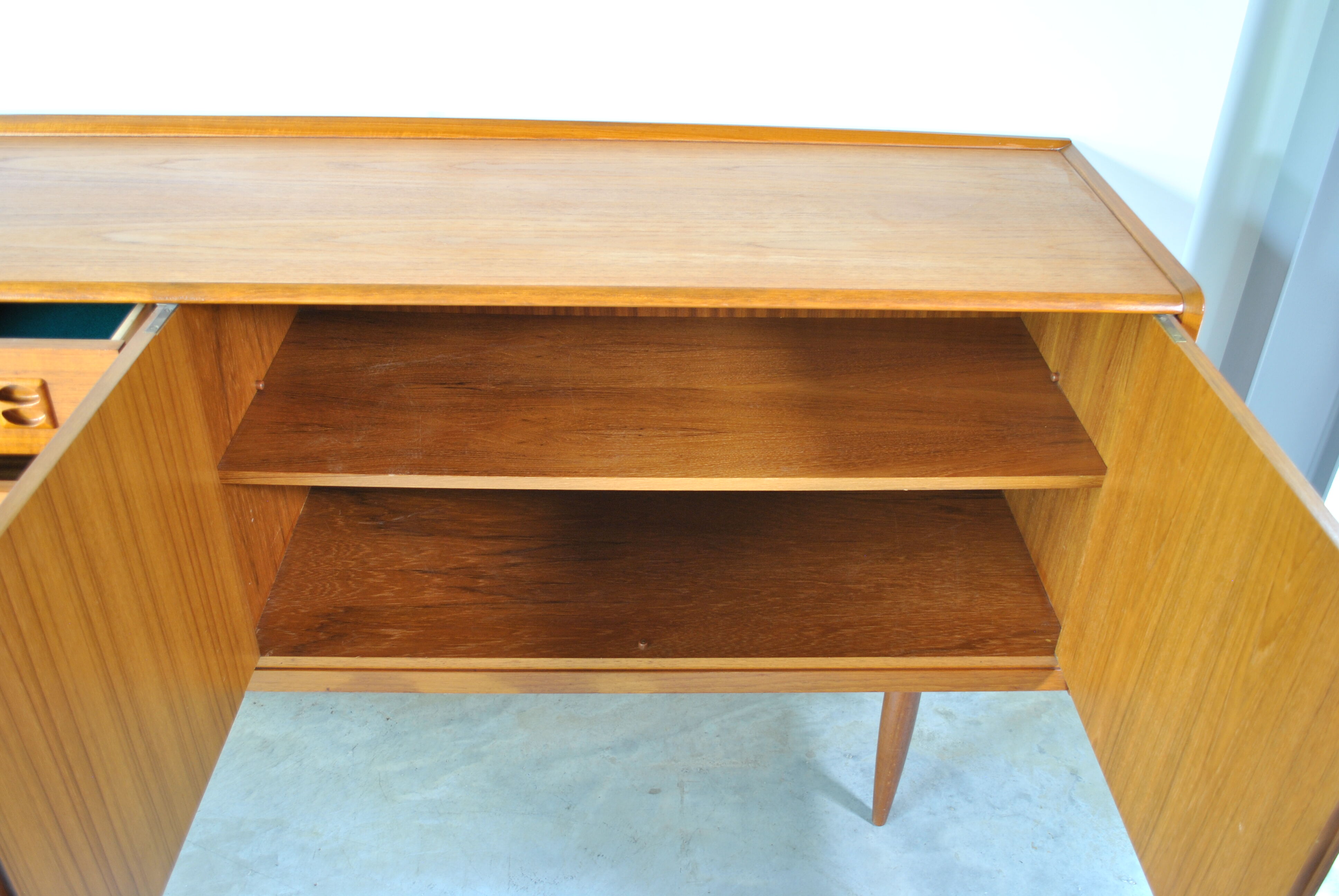 Scandinavian teak row 1970