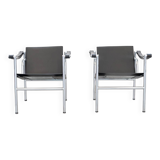 Paire de fauteuils LC1 de Le Corbusier, pour Cassina 1970