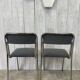 Pair of vintage chrome chairs