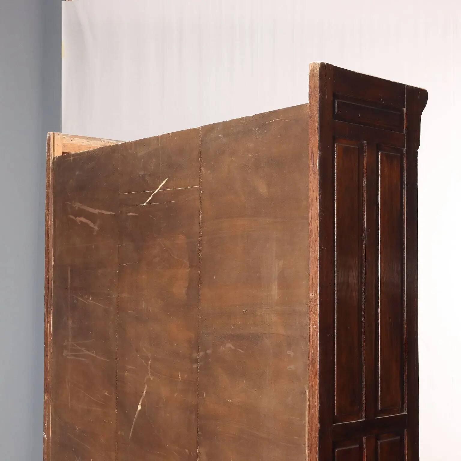 Antique oak commode stained walnut, 30 drawers, 20th century
