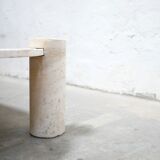 Vintage travertine coffee table