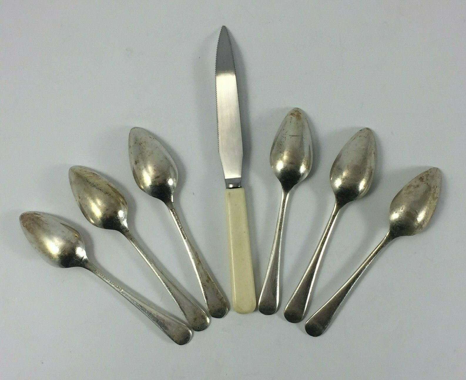 Menagère métal argente orbrille 24 pieces ensemble a pamplemousse butler