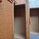Vintage rattan wardrobe