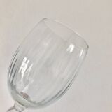 Set de 8 verres à pied : 4 verres à eau et 4 verres à vin, verre tourbillonnant