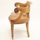 Fauteuil de bureau gondole époque Louis Philippe cuir et bois