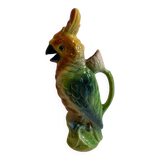 Antique earthenware pitcher Saint-Clément – Parrot model