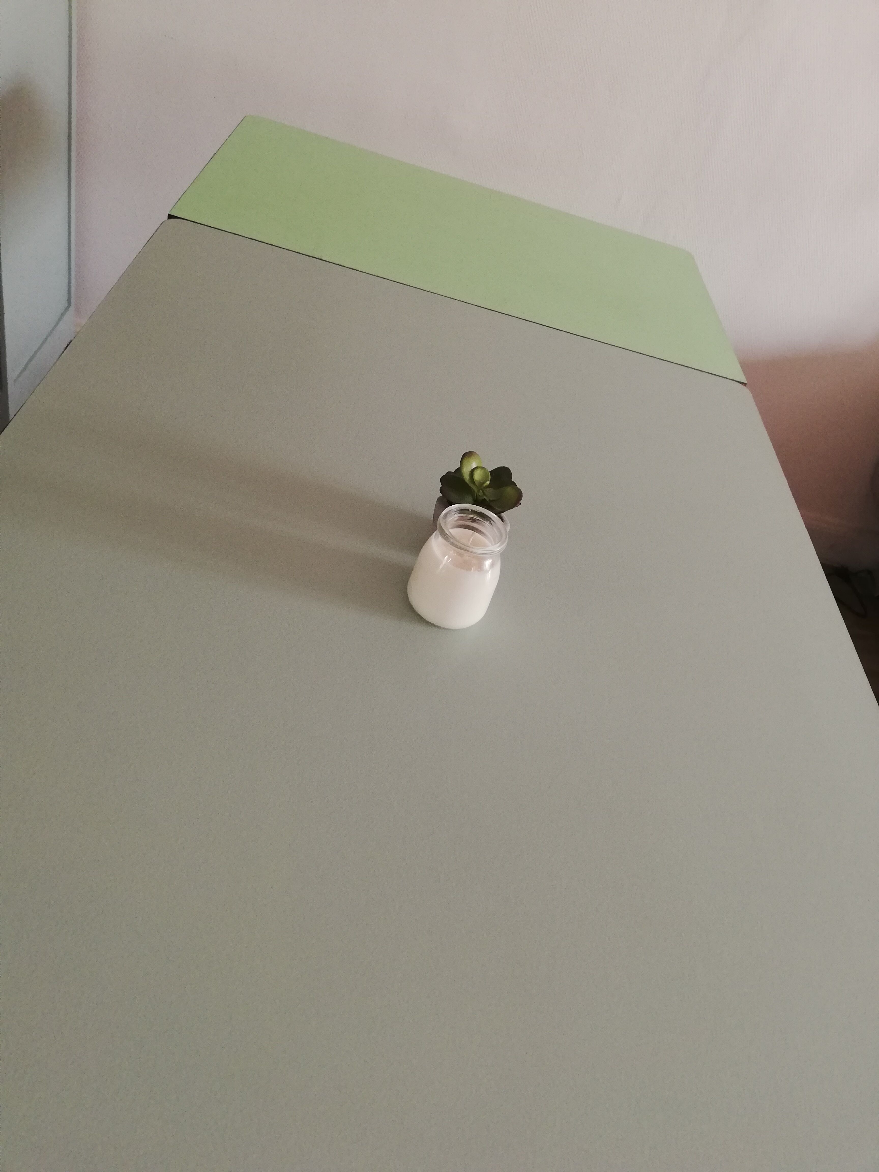 Table avec rallonges formica et chêne
