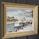Oil on canvas by Lucien Cormier The Washhouse Boats Nantes 2009