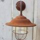 French Rusty Barn Lamp wall light