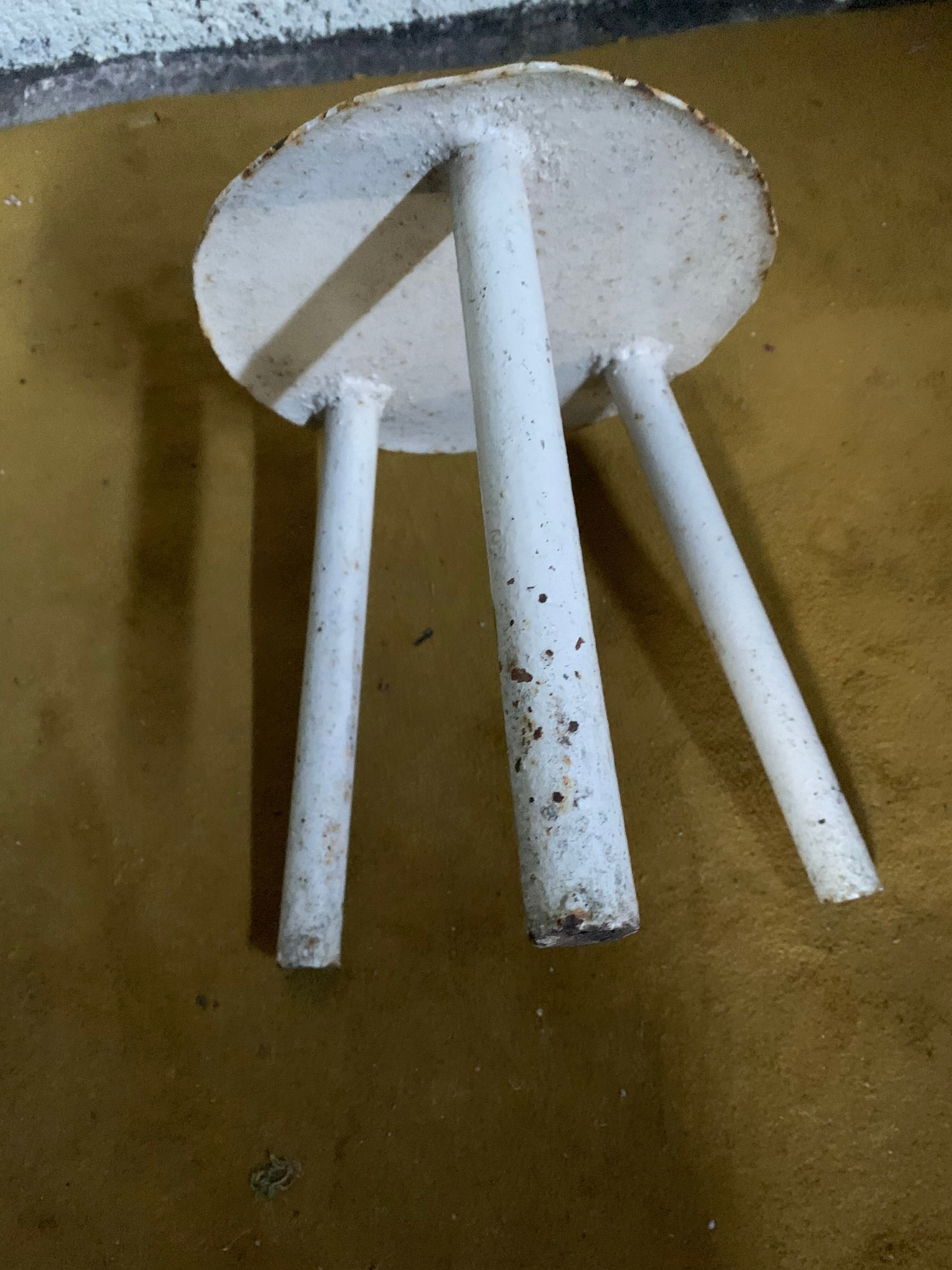 Steel tripod stool