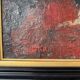 Signed painting by Idka Cohen, oil on canvas, still life with flowers, year