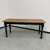 Farm table desk turned legs