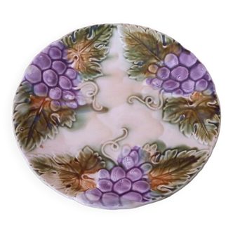 Plate slurry bunches of grapes Onnaing late nineteenth century