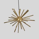 Sputnik Star pendel in Brass 32 arms  Diameter 55cm