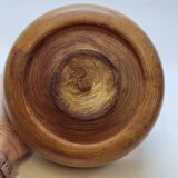 Vintage Scandinavian Turned Wood Empty Pocket Bowl