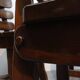 Brutalist fishbone stoelen eikenhout Jaren 70