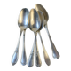Set of 6 mismatched vintage soup spoons