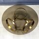 Vintage brass coffee table attributed to Knut Hesterberg, 1970s