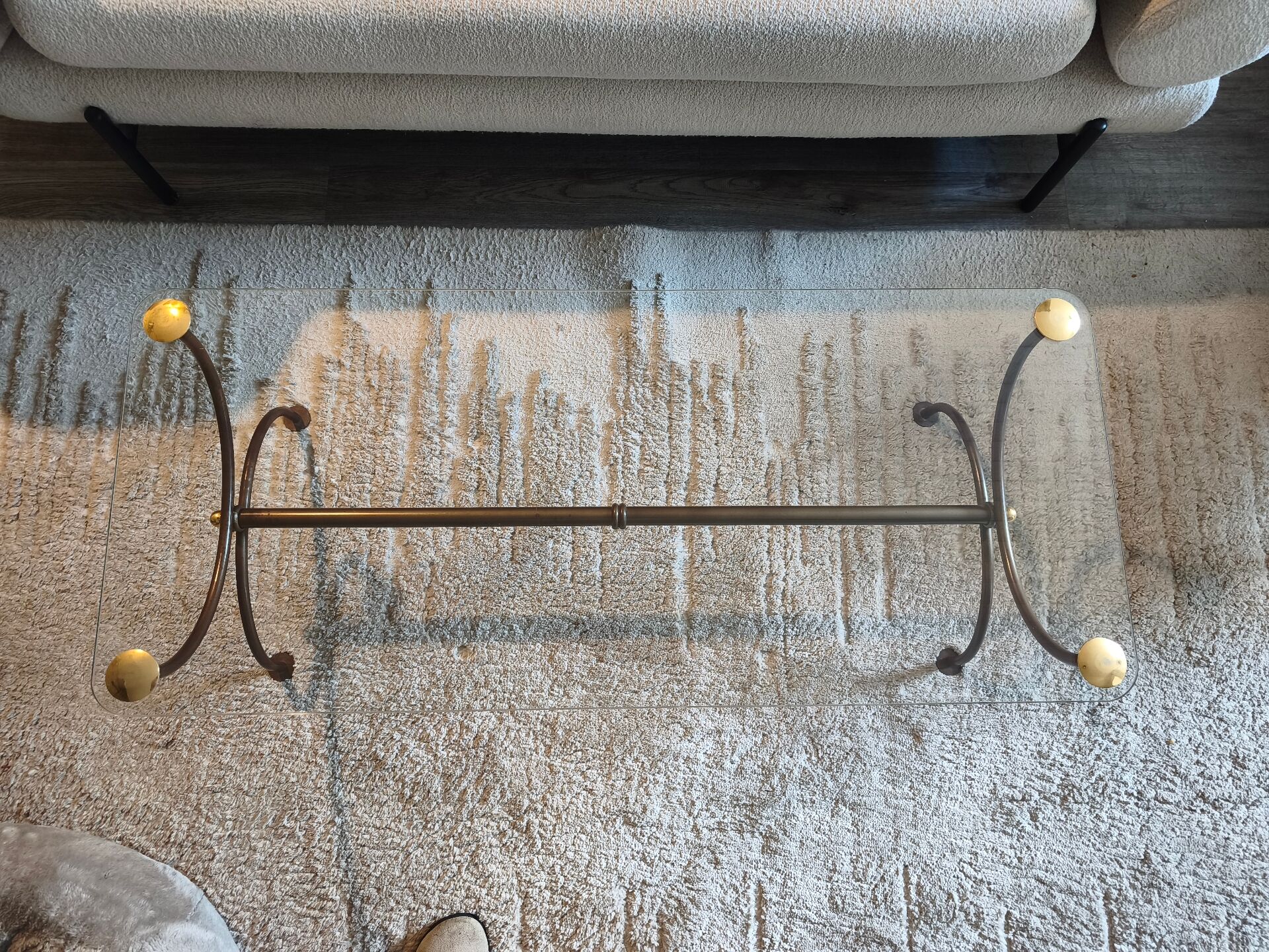 Vintage coffee table from the 70s – Hollywood Regency style