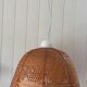 Vintage braided rattan pendant light