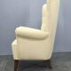 1950s Danish High Back Wing Lounge Chair Newly Reupholstered