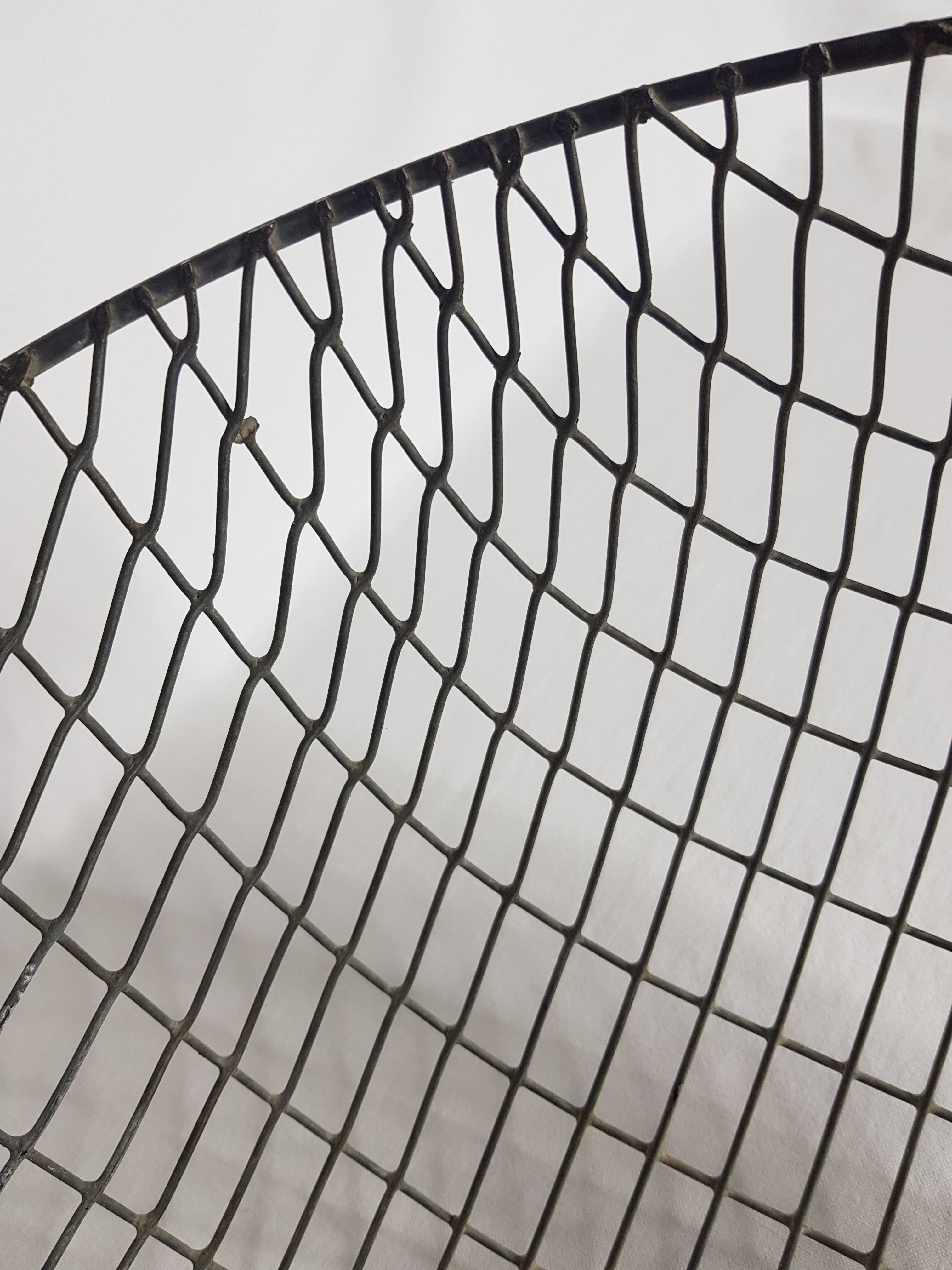Panier de récolte grillagé en métal