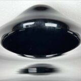 Vintage Italian vase top hat in Murano glass, 1980s.