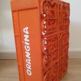 Vintage Orangina advertising bottle crate