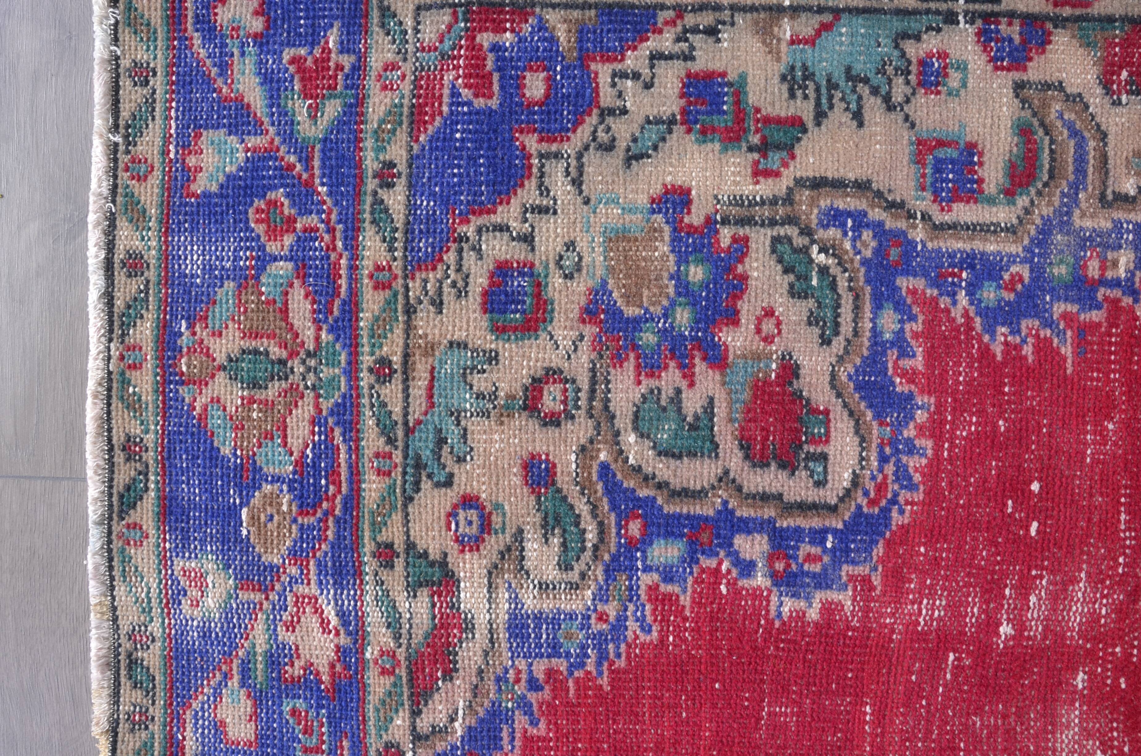 Multicolour Geometric Oushak Wool Carpet sku c69