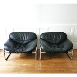 Pair of lounge chairs by Johan Bertil Haggstrom, Swed Form edition