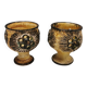 Two beautiful ceramic candle holders by Jette Hellerøe Denmark 1970-80s.