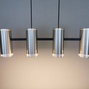 Very beautiful and rare Cylinder IV hanging lamp designed by Jo Hammerborg for Fog og Mørup in 1966.