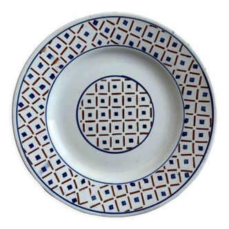 Assiette plate Luneville