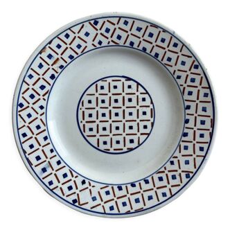 Assiette plate Luneville