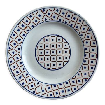 Assiette plate Luneville