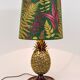 Hollywood Regency pineapple table lamp in brass by Mauro Manetti, Italy, 1970s.