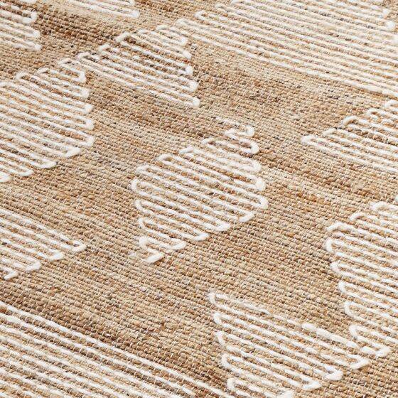 Ethnic jute Berber-style rug 120x170 cm