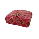Handmade Berber pouf in wool 60 X 60 X 20 CM