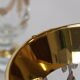 Service 12 glasses decoration engraved gold border