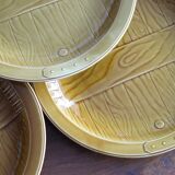 8 vintage gien flat plates