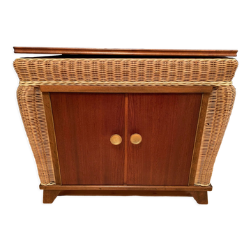 Boho style cabinet, 1960s