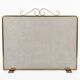Fireplace screen in patinated gold iron