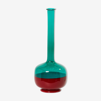 Bouteille verre Murano de Gio Ponti pour Venini Marandiana 1960