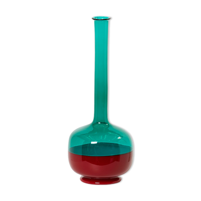 Bouteille verre Murano de Gio Ponti pour Venini Marandiana 1960
